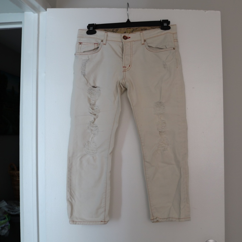 Rich & Skinny white Capri Jeans